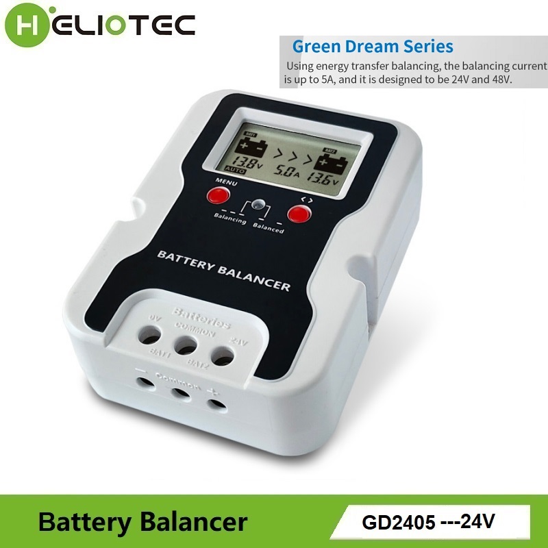 Battery Equalizer Balancer - HELIOTEC 24V LED Ekranlı Akü Dengeleyici