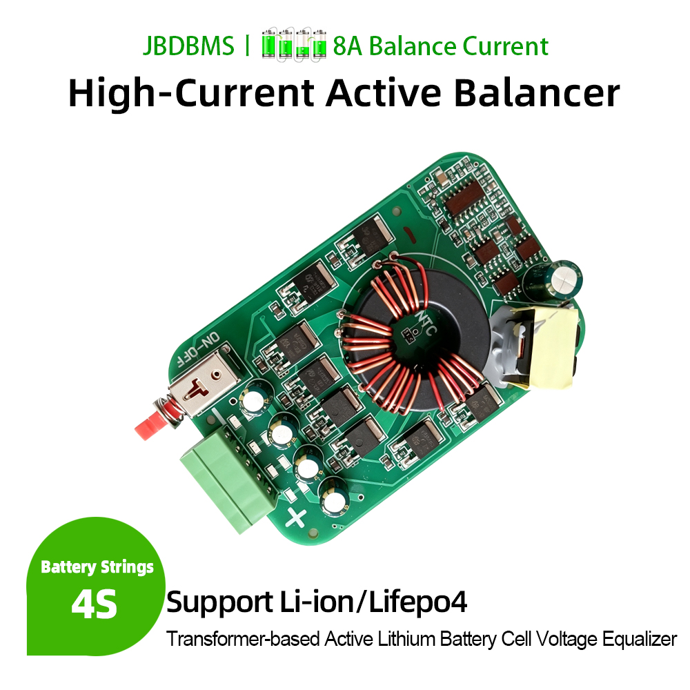 Battery Equalizer Balancer - JBDBMS 4S 8A 0.005V Transformatör Tabanlı