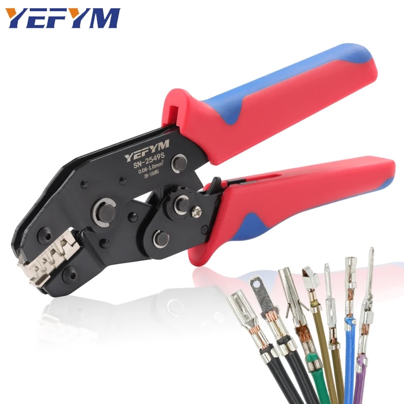 Mc4 Crimping Tool - SN-2549S Sıkma Aletleri PH2.0/XH2.54/2.8/3.0/3.96/KF2510/JST Terminali 0.08-1.0mm2/AWG28-18
