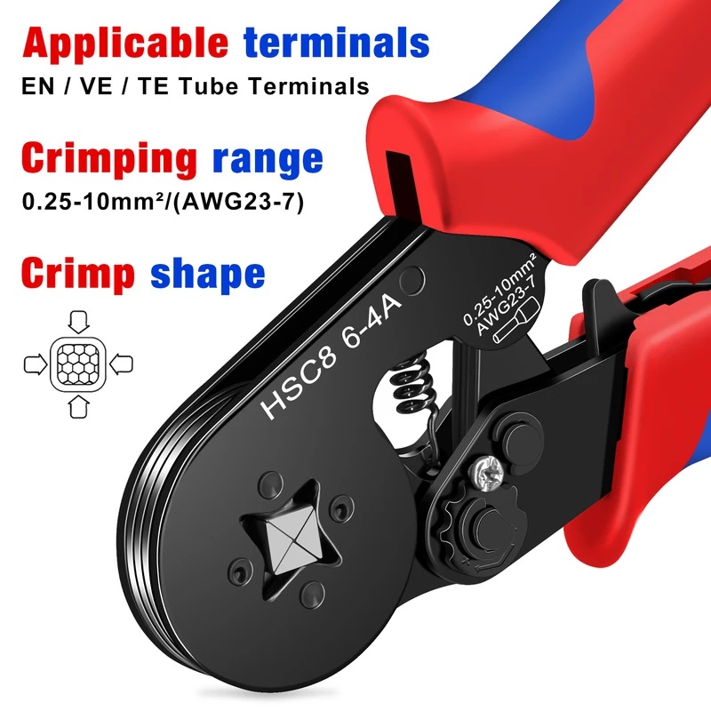 HSC8 6-4A Fırça Sıkma Aleti, 0 - Mc4 Crimping Tool incelemesi ve fiyatı